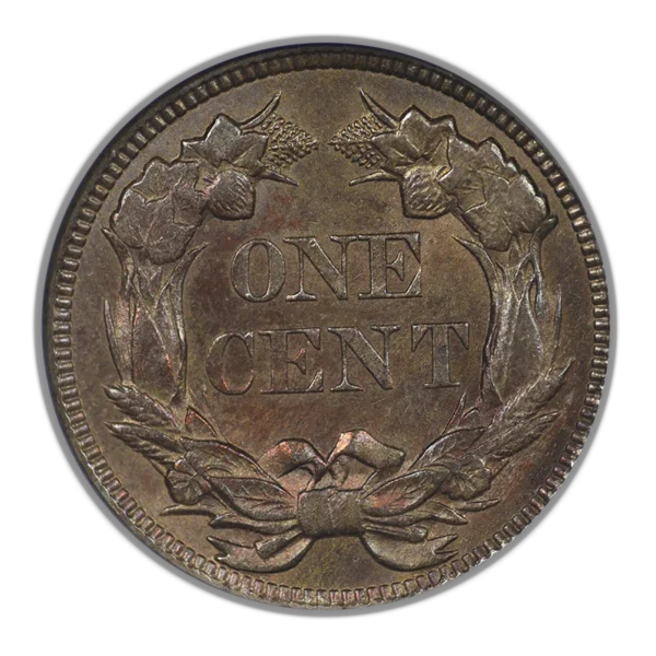 1857 Flying Eagle Cent 1C NGC MS63 CAC - Image 4
