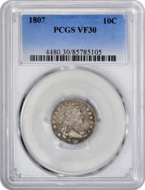 1807 10C VF30 PCGS