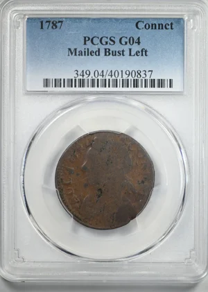 1787 Connecticut Mailed Bust