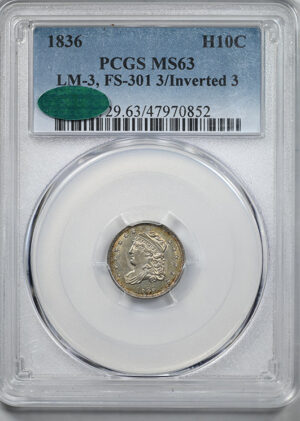 1836 Capped Bust Half Dime