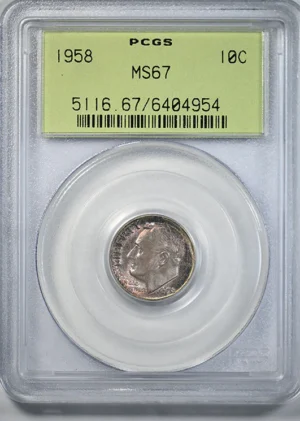 1958 Roosevelt Dime