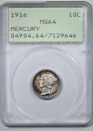 1940 Mercury Dime 10C PCGS MS67