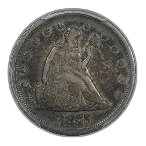 1875-S Twenty Cent Piece 20C PCGS VF35 - Image 3