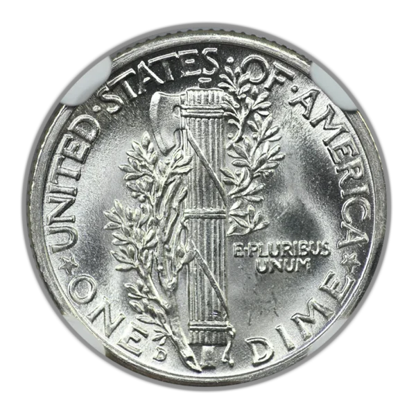 1940-D Mercury Dime 10C NGC MS67FB - Full Bands - Image 4