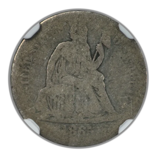 1852-O Liberty Seated Dime 10C NGC VF20 - Image 3