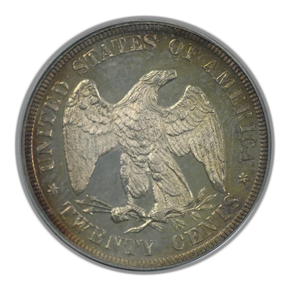 1875 Proof Twenty Cent Piece 20C PCGS PR63 OGH - Image 4