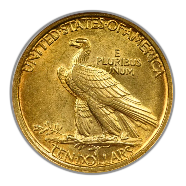 1907 Indian Head Gold Eagle $10 NGC Fatty MS62 - No Motto - Image 6