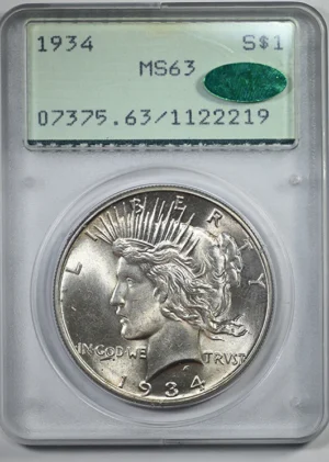 1934 Peace Dollar $1