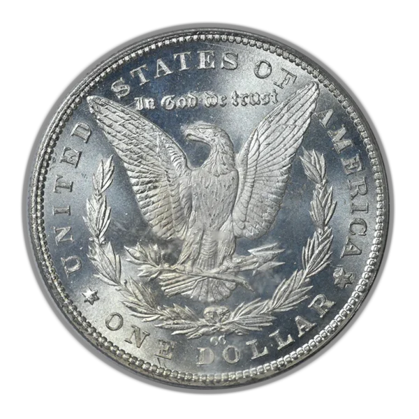 1885-CC Morgan Dollar $1 PCGS MS63PL OGH - Prooflike - Image 4