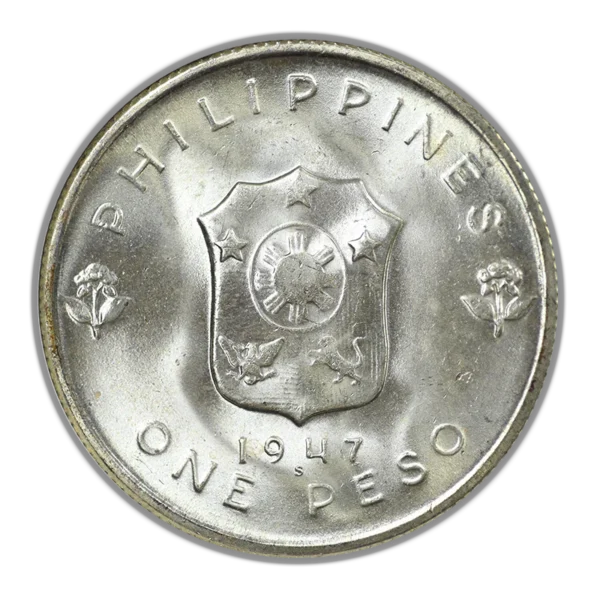 1947-S USA Philippines Peso NGC Fatty MS64 - Douglas MacArthur - Image 4