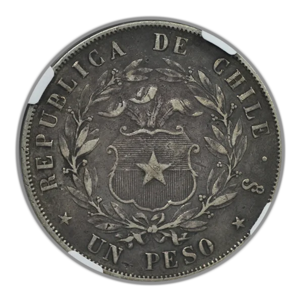 1855 SO Chile Peso NGC XF40 - Image 4