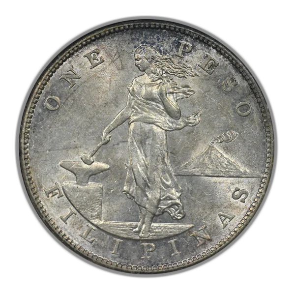 1903 USA Philippines Peso NGC AU55 - Image 3