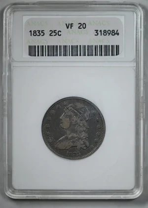 1835 Capped Bust Quarter