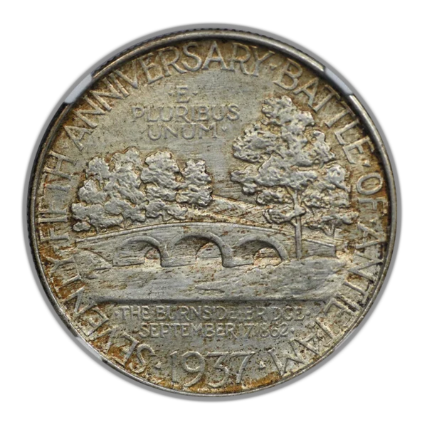 1937 Antietam Classic Commemorative Half Dollar 50C NGC MS65 - Image 4