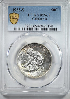 1925-S California Classic Commemorative Half Dollar 50C PCGS MS65