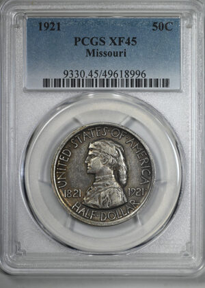 1921 Missouri Classic Commemorative Half Dollar 50C PCGS XF45 - Lowball