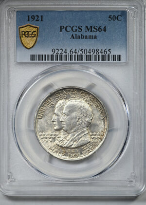 1921 Alabama Classic Commemorative Half Dollar 50C PCGS MS64