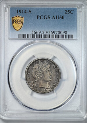 1914-S Barber Quarter