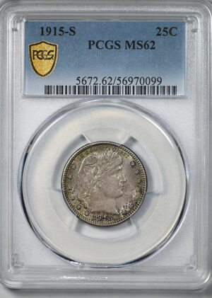 1915-S Barber Quarter