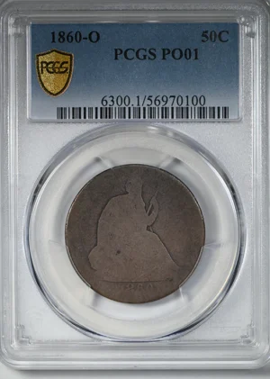 1860-O Liberty Seated Half Dollar