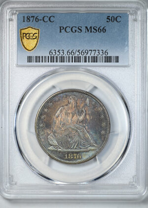 1876-CC Liberty Seated Half Dollar