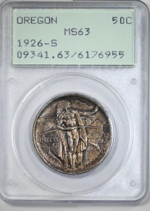 1926-S Oregon Trail Classic Commemorative Half Dollar