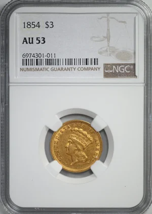 1854 Indian Princess Gold