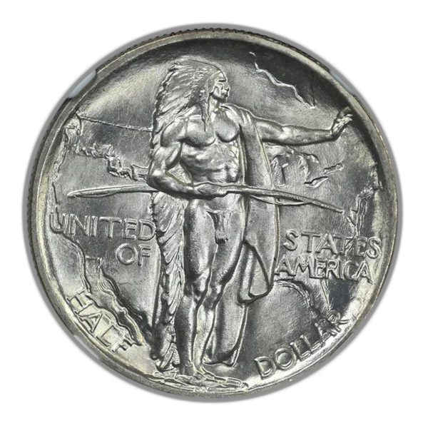 1936 Oregon Trail Classic Commemorative Half Dollar 50C NGC MS66 - Image 3