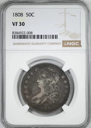 1808 Capped Bust Half Dollar