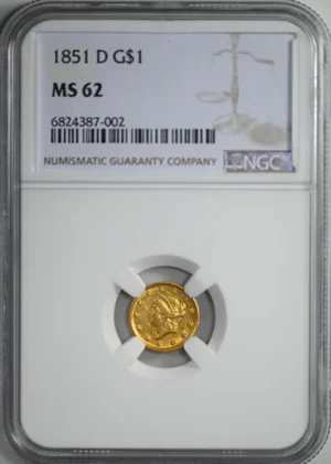 1851-D Type 1 Liberty Head