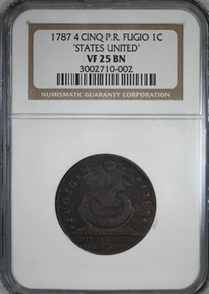 Buy 1787 Fugio Cent 1C